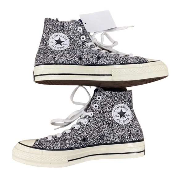 CONVERSE x JW ANDERSON collab multicolor colorblock glitter All Star sneakers 11 - Picture 5 of 10